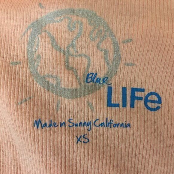 Planet Blue - Blue Life Orange Tank Top Womens Size XS NWOT FLAW - Picture 3 of 6